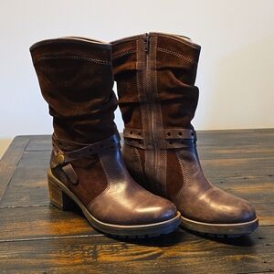 Josef Seibel fleece lined espresso boot